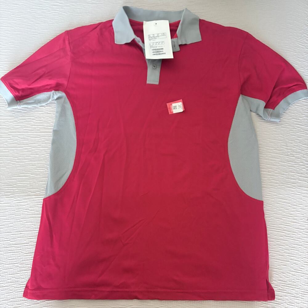 Beretta Silver Pigeon polo shirt S red gray performance Italy made NWT - Picture 1 of 9